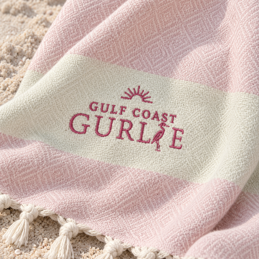 Gulf Coast Gurlie Oversized Cotton Beach Throw