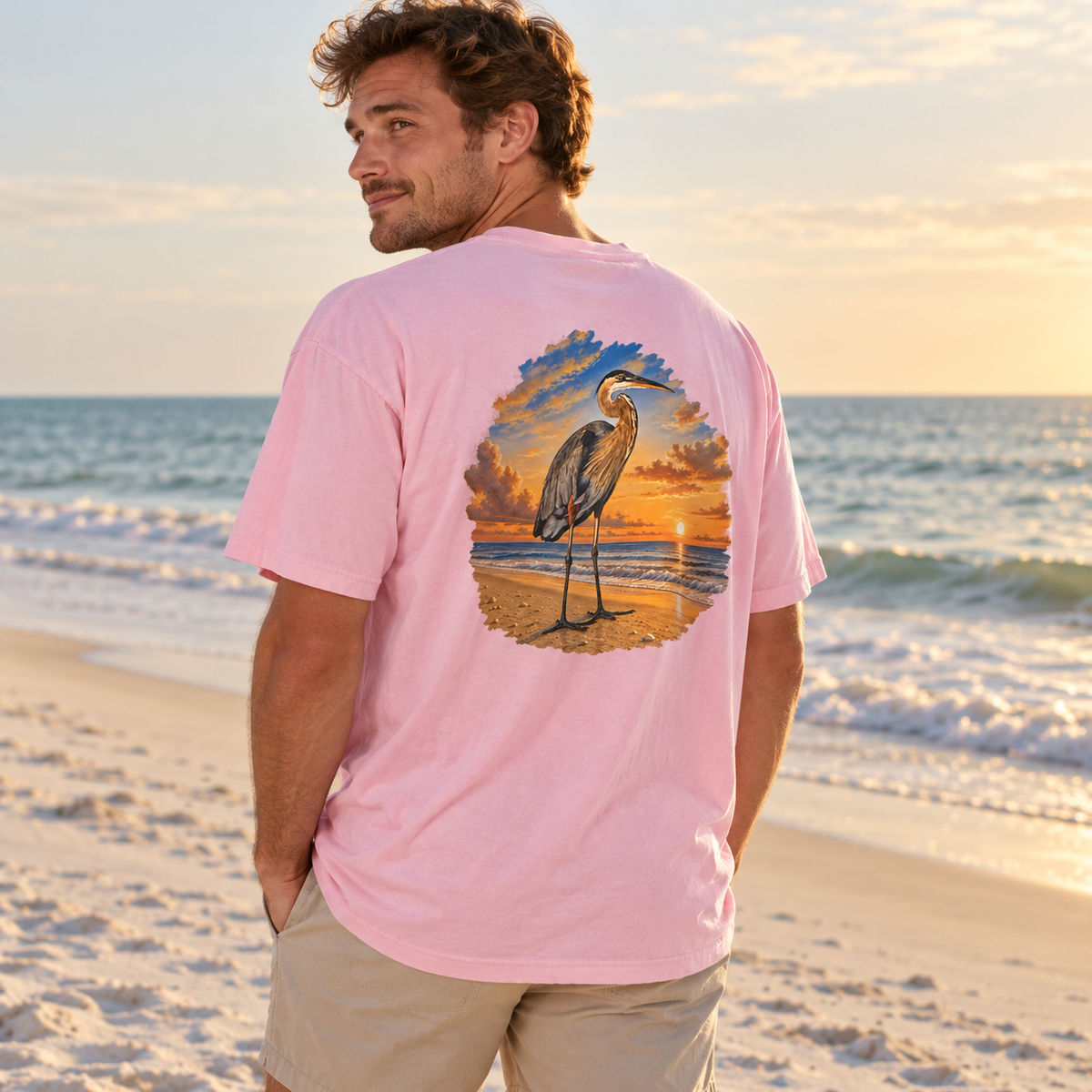 Gulf Coast Gurlie Comfort Colors 1717 Tee- Blossom Pink