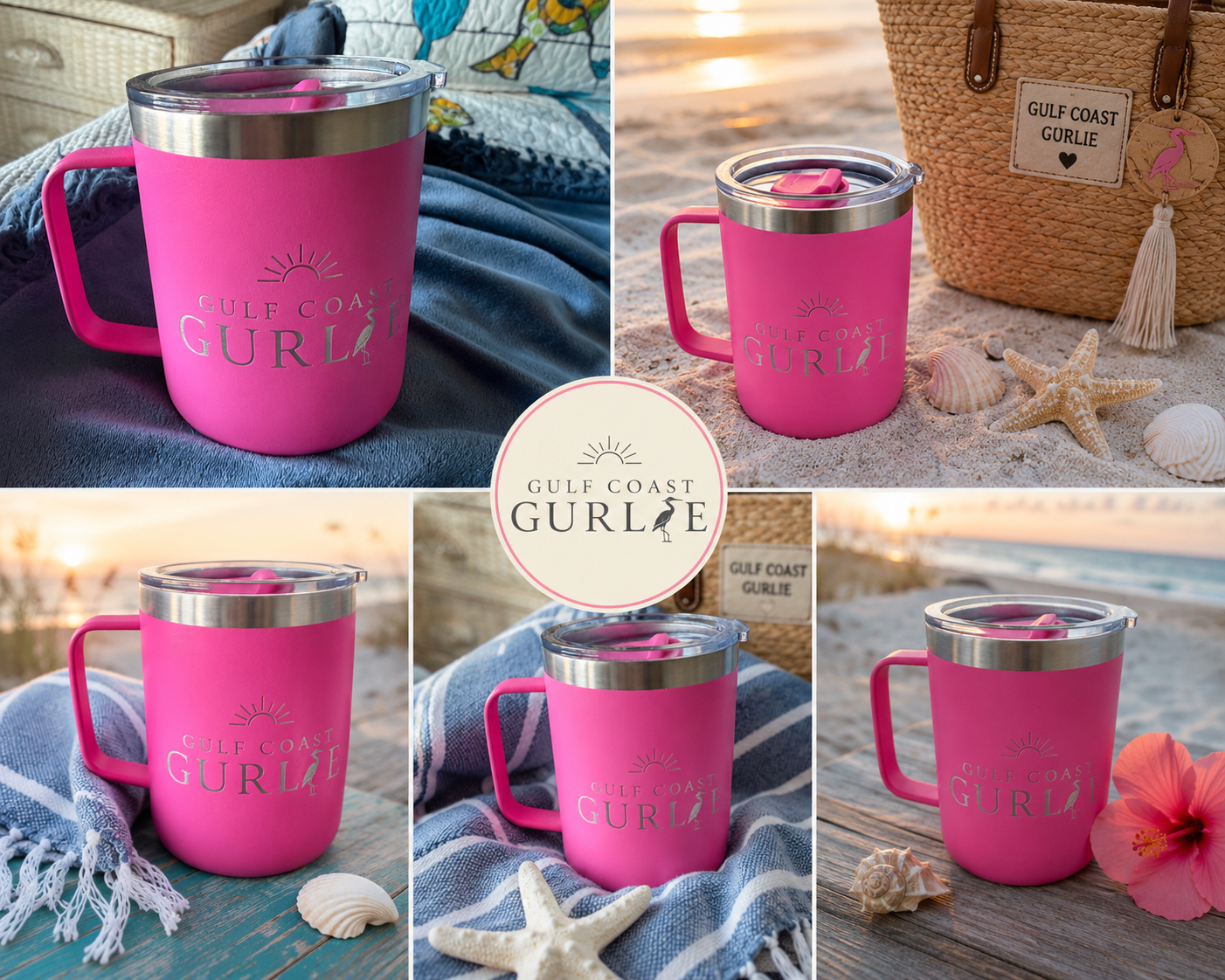 Gulf Coast Gurlie™ Hot Pink Stainless Steel Mug