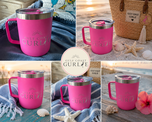 Gulf Coast Gurlie™ Hot Pink Stainless Steel Mug