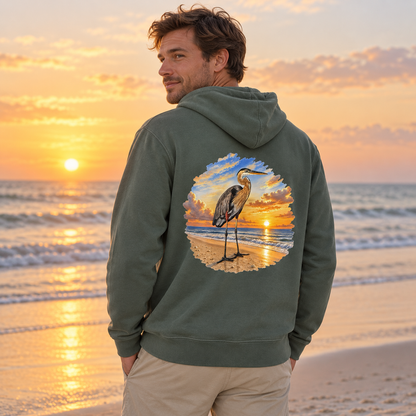 Fred Sunrise Pigment-Dyed Hoodie | Alpine Green
