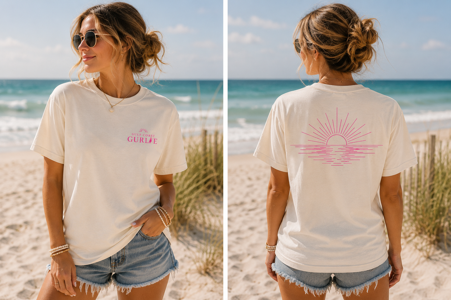 Gulf Coast Gurlie™ Comfort Colors 1717 Tee - Ivory