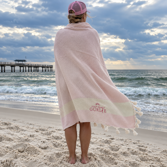 Gulf Coast Gurlie Oversized Cotton Beach Throw